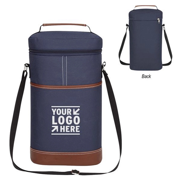 Embroidery Wine Cooler Bag - Embroidery Wine Cooler Bag - Image 0 of 3