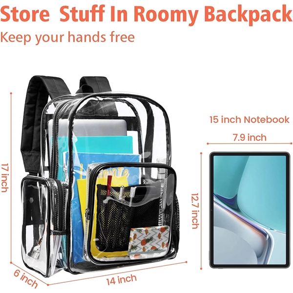Large Clear Backpack - Large Clear Backpack - Image 1 of 4
