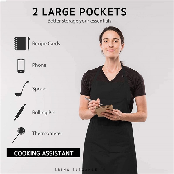 Stain Resistant Kitchen Apron - Stain Resistant Kitchen Apron - Image 1 of 5