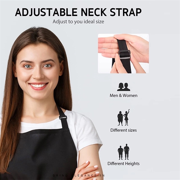 Stain Resistant Kitchen Apron - Stain Resistant Kitchen Apron - Image 2 of 5