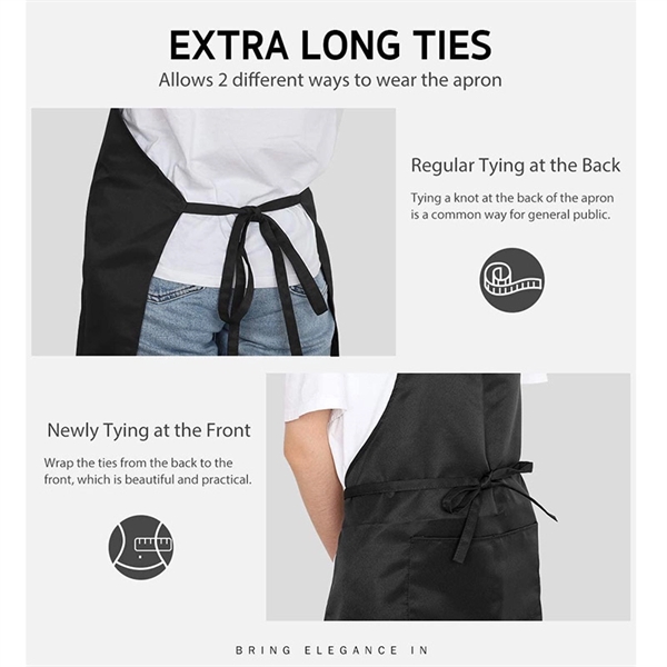 Stain Resistant Kitchen Apron - Stain Resistant Kitchen Apron - Image 5 of 5