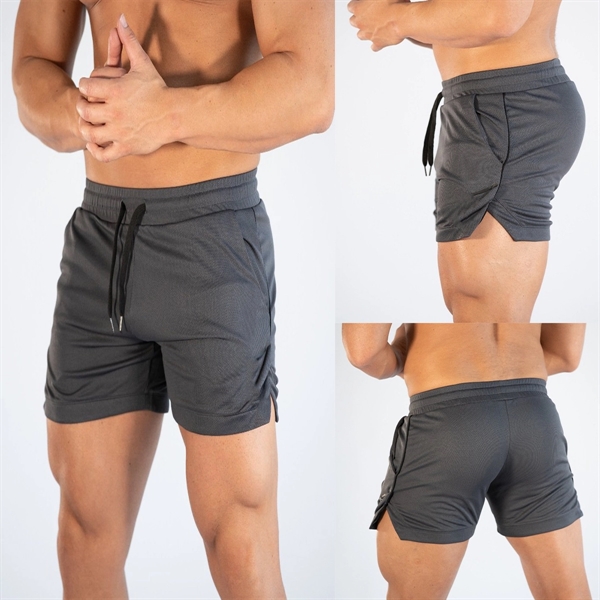 Men Summer Running Fitness Shorts - Men Summer Running Fitness Shorts - Image 1 of 5