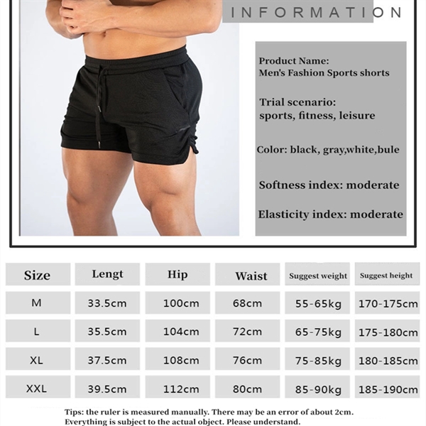 Men Summer Running Fitness Shorts - Men Summer Running Fitness Shorts - Image 5 of 5