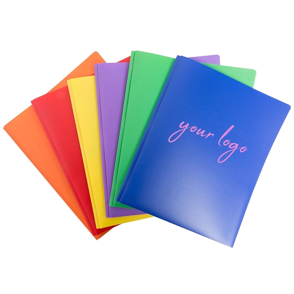Poly 2 Pocket Presentation Folders 3 Prongs Assorted Colors - Poly 2 Pocket Presentation Folders 3 Prongs Assorted Colors - Image 0 of 5