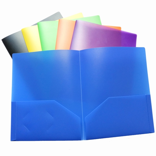 Poly 2 Pocket Presentation Folders 3 Prongs Assorted Colors - Poly 2 Pocket Presentation Folders 3 Prongs Assorted Colors - Image 2 of 5