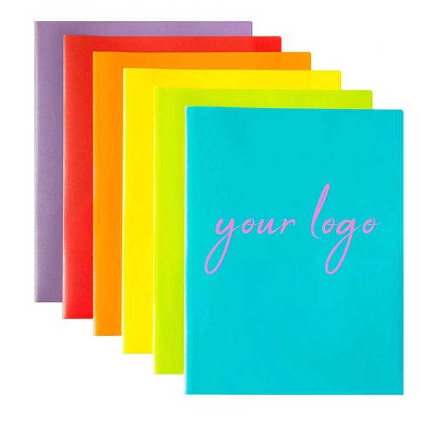 Poly 2 Pocket Presentation Folders 3 Prongs Assorted Colors - Poly 2 Pocket Presentation Folders 3 Prongs Assorted Colors - Image 4 of 5