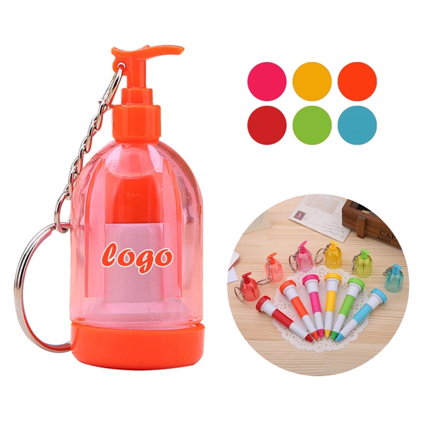 Creative Keychain Ballpoint Pens-Assorted Colors - Creative Keychain Ballpoint Pens-Assorted Colors - Image 0 of 2