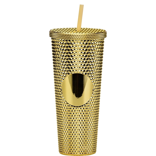 Diamond Studded Cup With Lid and Straw 24Oz. - Diamond Studded Cup With Lid and Straw 24Oz. - Image 6 of 14