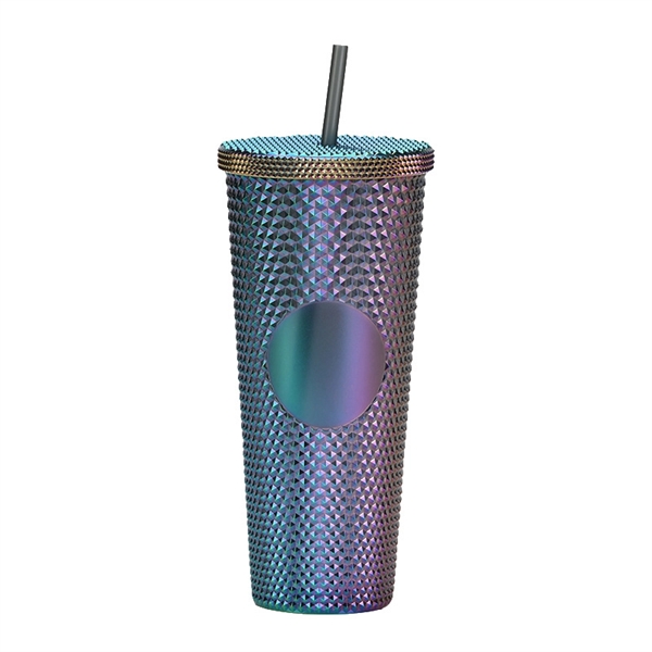 Diamond Studded Cup With Lid and Straw 24Oz. - Diamond Studded Cup With Lid and Straw 24Oz. - Image 2 of 14
