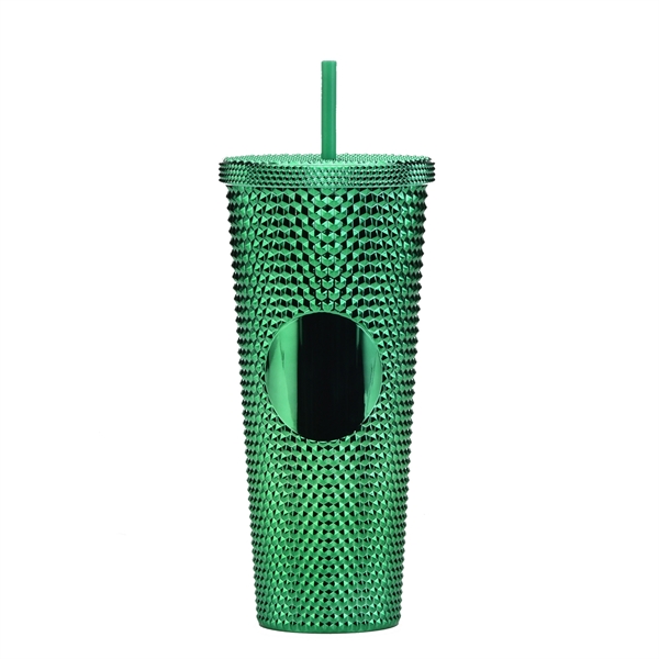Diamond Studded Cup With Lid and Straw 24Oz. - Diamond Studded Cup With Lid and Straw 24Oz. - Image 14 of 14