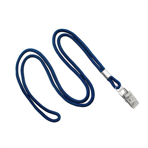 1/8" Blank Round Braid Lanyard - Non Breakaway w/ Bulldog - 1/8" Blank Round Braid Lanyard - Non Breakaway w/ Bulldog - Image 2 of 11