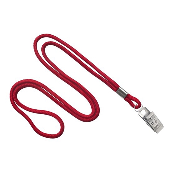 1/8" Blank Round Braid Lanyard - Non Breakaway w/ Bulldog - 1/8" Blank Round Braid Lanyard - Non Breakaway w/ Bulldog - Image 5 of 11