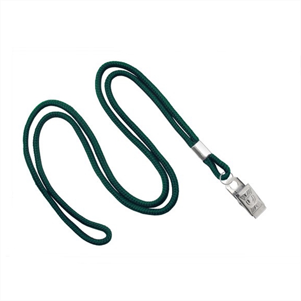 1/8" Blank Round Braid Lanyard - Non Breakaway w/ Bulldog - 1/8" Blank Round Braid Lanyard - Non Breakaway w/ Bulldog - Image 9 of 11