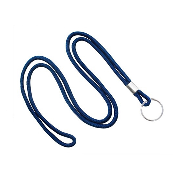 1/8" Blank Round Braid Lanyard - Non Breakaway W/ Split Ring - 1/8" Blank Round Braid Lanyard - Non Breakaway W/ Split Ring - Image 2 of 11