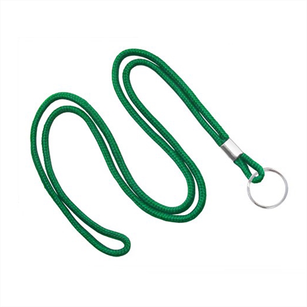 1/8" Blank Round Braid Lanyard - Non Breakaway W/ Split Ring - 1/8" Blank Round Braid Lanyard - Non Breakaway W/ Split Ring - Image 3 of 11