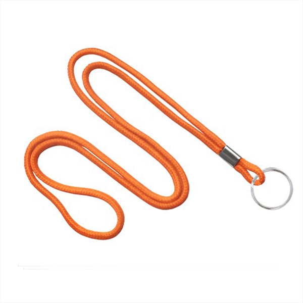 1/8" Blank Round Braid Lanyard - Non Breakaway W/ Split Ring - 1/8" Blank Round Braid Lanyard - Non Breakaway W/ Split Ring - Image 4 of 11