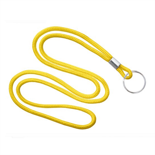 1/8" Blank Round Braid Lanyard - Non Breakaway W/ Split Ring - 1/8" Blank Round Braid Lanyard - Non Breakaway W/ Split Ring - Image 7 of 11