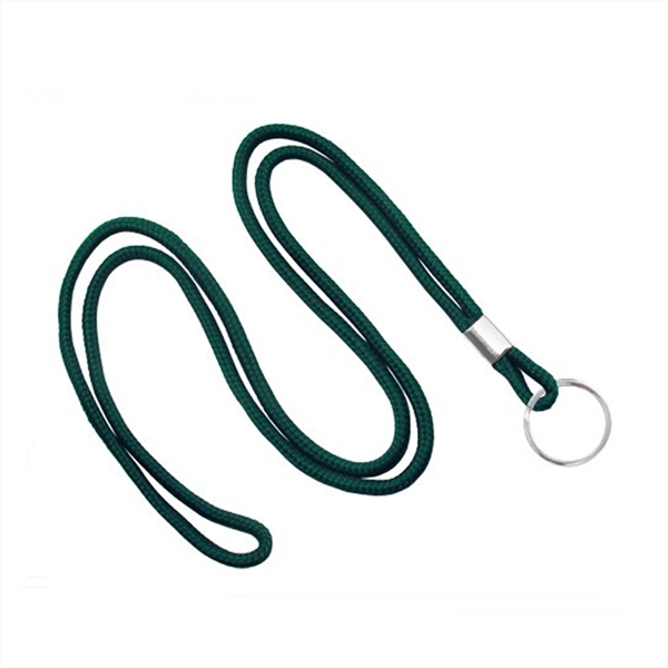 1/8" Blank Round Braid Lanyard - Non Breakaway W/ Split Ring - 1/8" Blank Round Braid Lanyard - Non Breakaway W/ Split Ring - Image 9 of 11