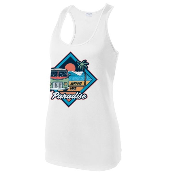 Ladies Racerback Spot Sublimation Tank Top - Ladies Racerback Spot Sublimation Tank Top - Image 6 of 11