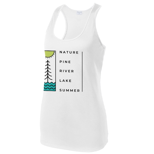Ladies Racerback Spot Sublimation Tank Top - Ladies Racerback Spot Sublimation Tank Top - Image 7 of 11