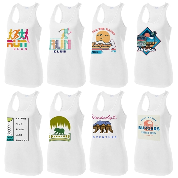 Ladies Racerback Spot Sublimation Tank Top - Ladies Racerback Spot Sublimation Tank Top - Image 2 of 11