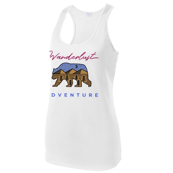 Ladies Racerback Spot Sublimation Tank Top - Ladies Racerback Spot Sublimation Tank Top - Image 9 of 11