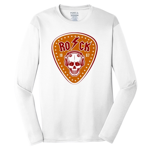 Spot Sub on Men's Long Sleeve Athletic Tee - Spot Sub on Men's Long Sleeve Athletic Tee - Image 3 of 11