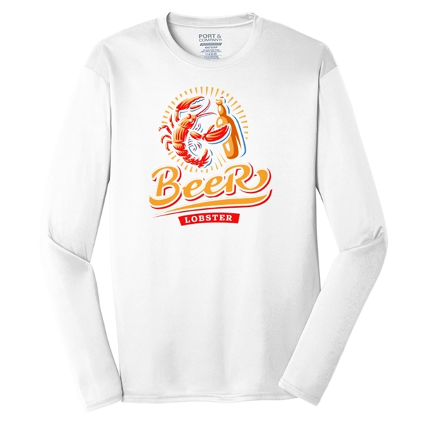 Spot Sub on Men's Long Sleeve Athletic Tee - Spot Sub on Men's Long Sleeve Athletic Tee - Image 4 of 11