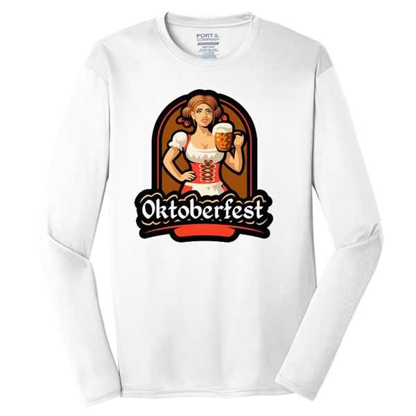 Spot Sub on Men's Long Sleeve Athletic Tee - Spot Sub on Men's Long Sleeve Athletic Tee - Image 5 of 11