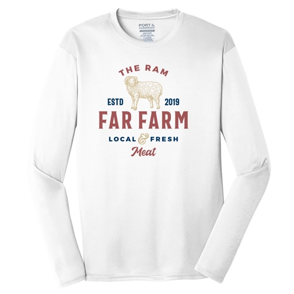Spot Sub on Men's Long Sleeve Athletic Tee - Spot Sub on Men's Long Sleeve Athletic Tee - Image 6 of 11