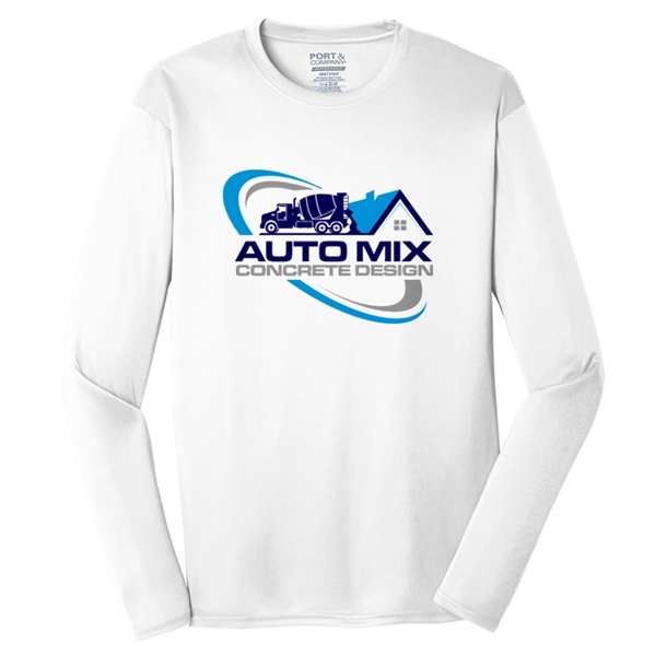 Spot Sub on Men's Long Sleeve Athletic Tee - Spot Sub on Men's Long Sleeve Athletic Tee - Image 7 of 11