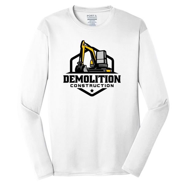 Spot Sub on Men's Long Sleeve Athletic Tee - Spot Sub on Men's Long Sleeve Athletic Tee - Image 8 of 11