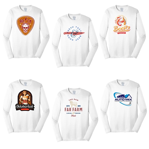 Spot Sub on Men's Long Sleeve Athletic Tee - Spot Sub on Men's Long Sleeve Athletic Tee - Image 2 of 11