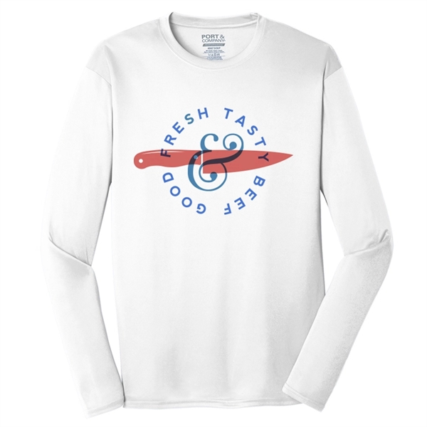 Spot Sub on Men's Long Sleeve Athletic Tee - Spot Sub on Men's Long Sleeve Athletic Tee - Image 10 of 11