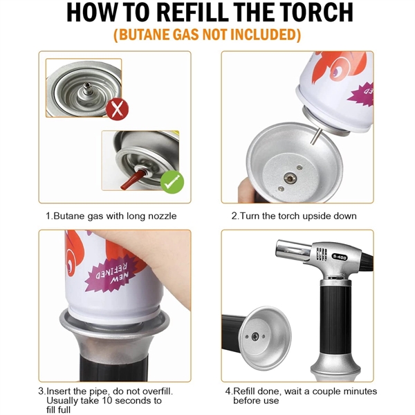 Refillable Butane Torch Lighter - Refillable Butane Torch Lighter - Image 4 of 4