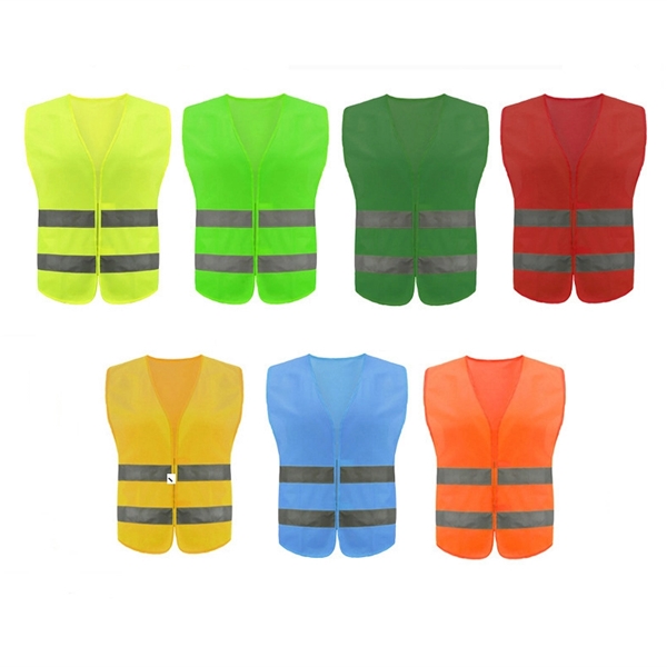 Child Hi Vis Vest With Reflective Tape - Child Hi Vis Vest With Reflective Tape - Image 1 of 2