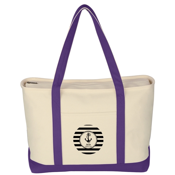 Large Starboard Cotton Canvas Tote Bag - Large Starboard Cotton Canvas Tote Bag - Image 20 of 48