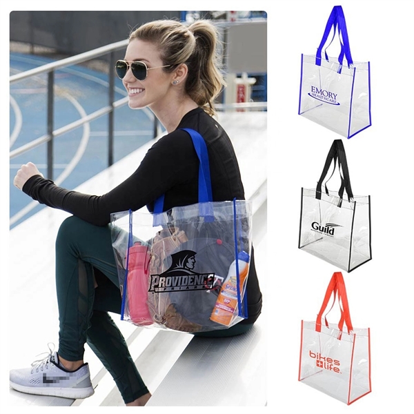 Clear Stadium Tote Bag - Clear Stadium Tote Bag - Image 1 of 4