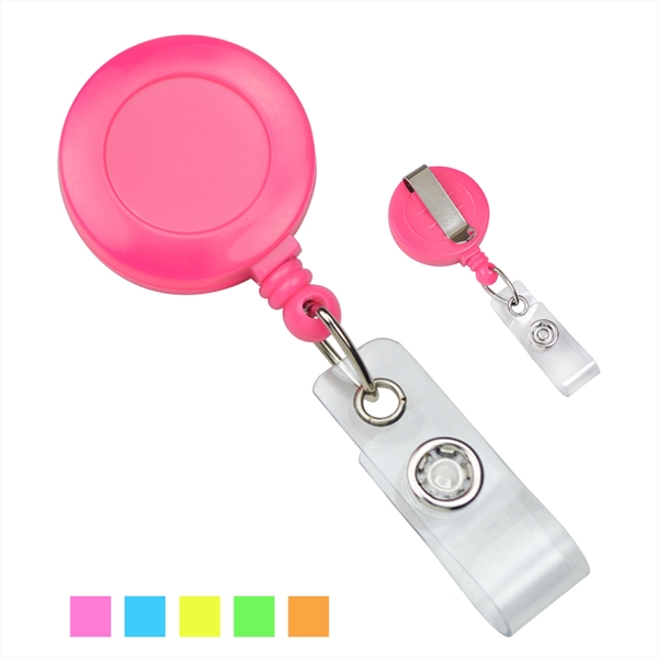 Neon Opaque Plastic Badge Reel - Neon Opaque Plastic Badge Reel - Image 0 of 4