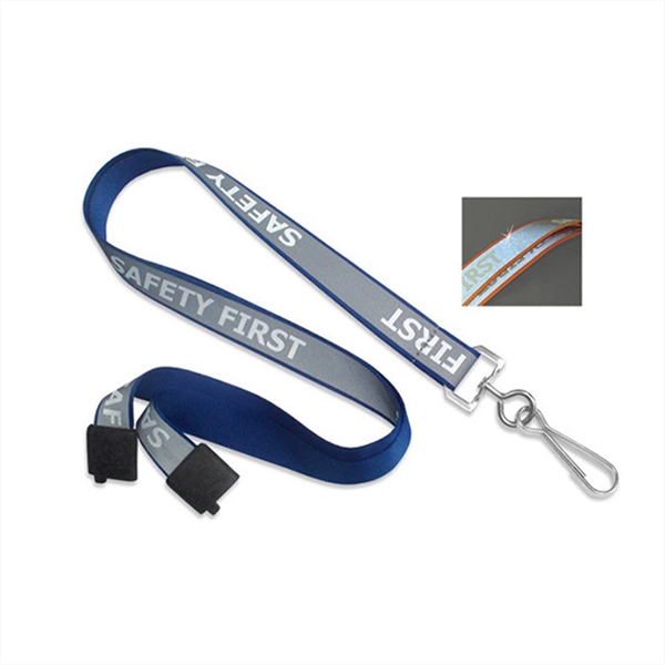 5/8" Safety First Reflective Breakaway Lanyard - 5/8" Safety First Reflective Breakaway Lanyard - Image 2 of 3