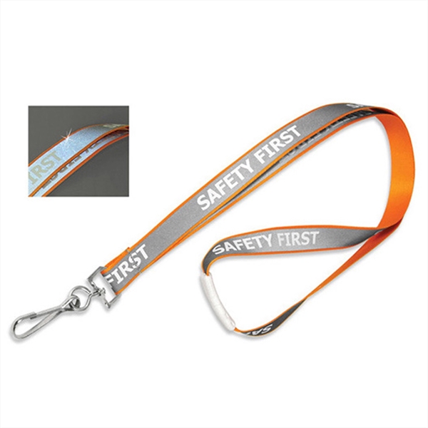 5/8" Safety First Reflective Breakaway Lanyard - 5/8" Safety First Reflective Breakaway Lanyard - Image 3 of 3