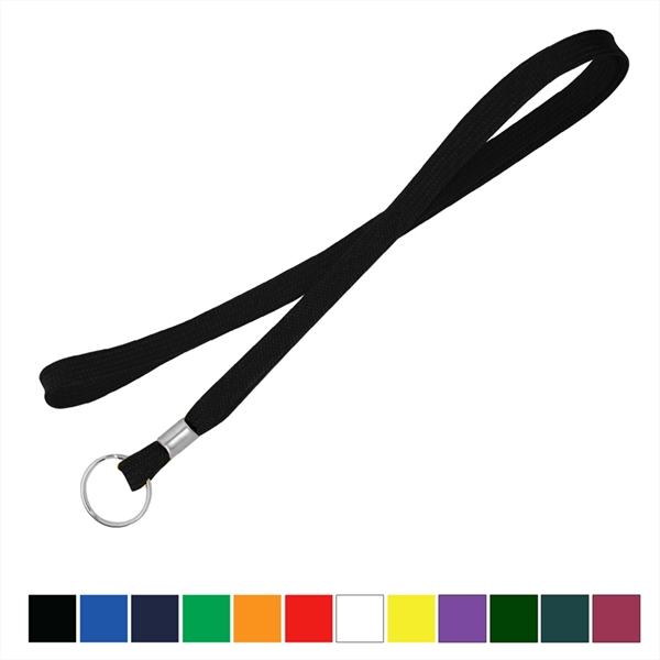 3/8" Tube Blank Lanyard Non-Breakaway w/ Split Ring - 3/8" Tube Blank Lanyard Non-Breakaway w/ Split Ring - Image 0 of 11