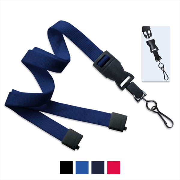 5/8" Lanyard with Breakaway & Dtach Swivel Hook - 5/8" Lanyard with Breakaway & Dtach Swivel Hook - Image 2 of 3
