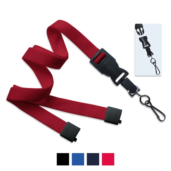 5/8" Lanyard with Breakaway & Dtach Swivel Hook - 5/8" Lanyard with Breakaway & Dtach Swivel Hook - Image 3 of 3