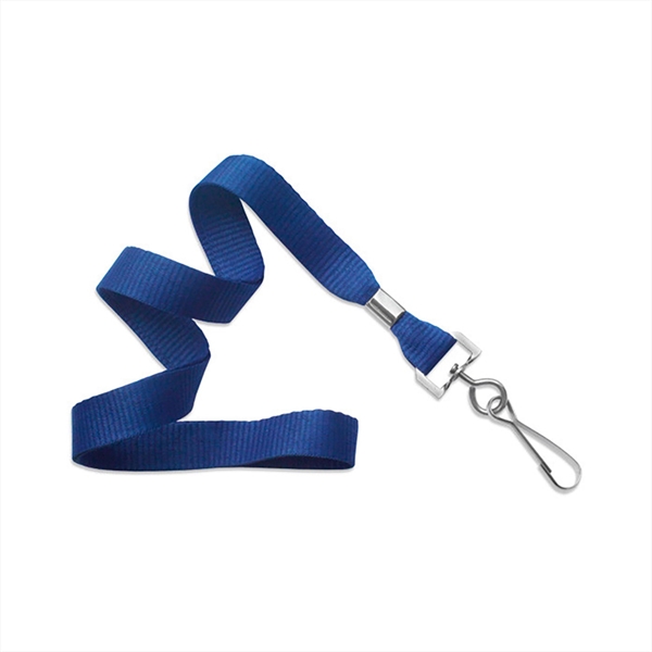5/8" Flat Blank Lanyard Non-Breakaway w/ Swivel Hook - 5/8" Flat Blank Lanyard Non-Breakaway w/ Swivel Hook - Image 1 of 11