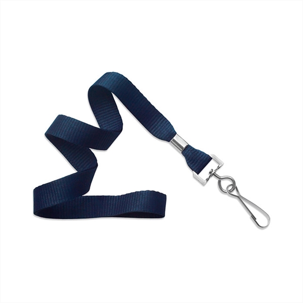5/8" Flat Blank Lanyard Non-Breakaway w/ Swivel Hook - 5/8" Flat Blank Lanyard Non-Breakaway w/ Swivel Hook - Image 2 of 11