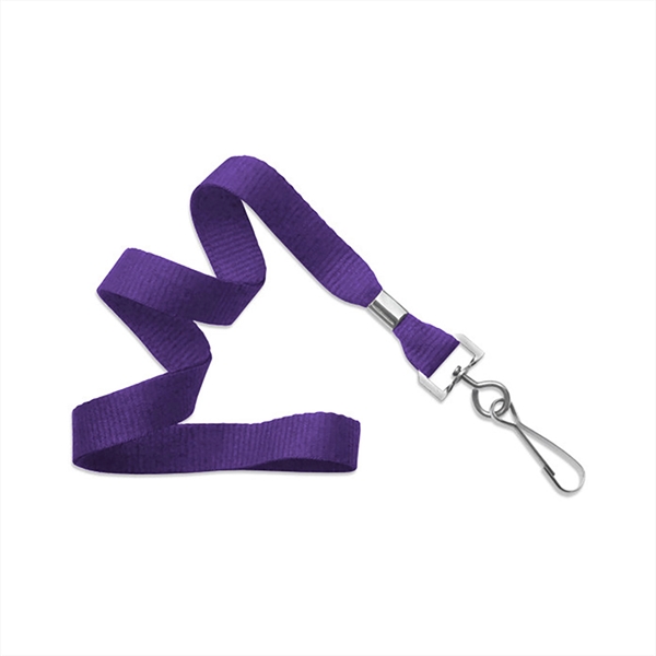 5/8" Flat Blank Lanyard Non-Breakaway w/ Swivel Hook - 5/8" Flat Blank Lanyard Non-Breakaway w/ Swivel Hook - Image 8 of 11