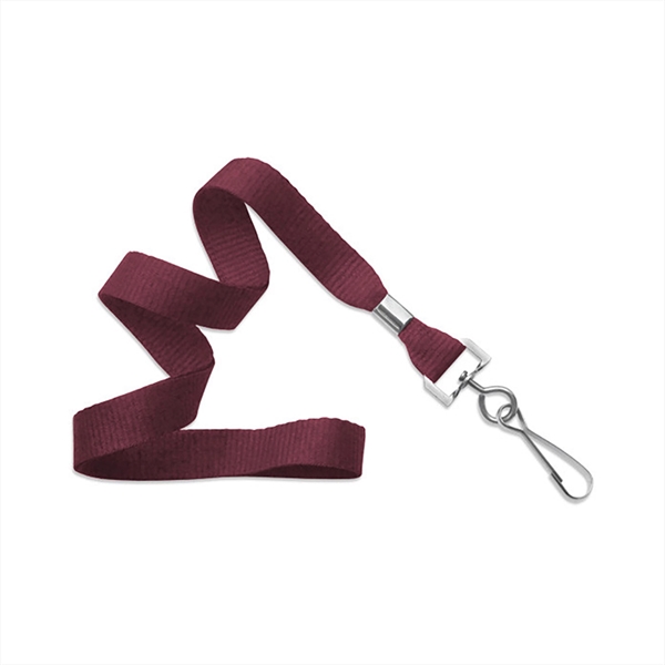 5/8" Flat Blank Lanyard Non-Breakaway w/ Swivel Hook - 5/8" Flat Blank Lanyard Non-Breakaway w/ Swivel Hook - Image 11 of 11