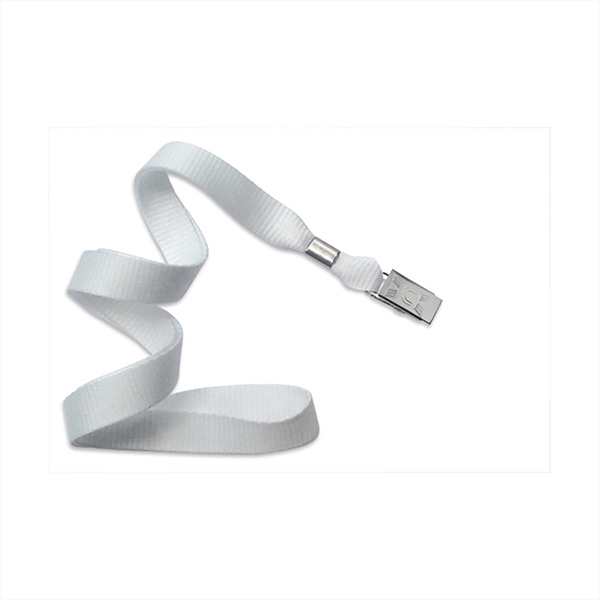 5/8" Flat Blank Lanyard Non-Breakaway w/ Bulldog Clip - 5/8" Flat Blank Lanyard Non-Breakaway w/ Bulldog Clip - Image 6 of 11