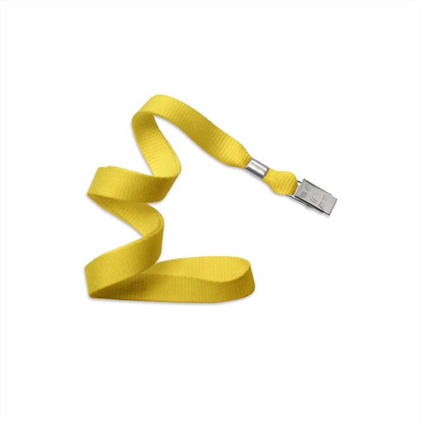 5/8" Flat Blank Lanyard Non-Breakaway w/ Bulldog Clip - 5/8" Flat Blank Lanyard Non-Breakaway w/ Bulldog Clip - Image 7 of 11